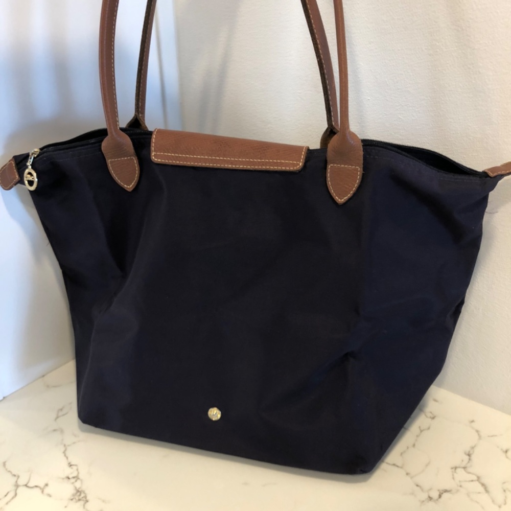 Longchamp Black Canvas Tote - Picture 2 of 7